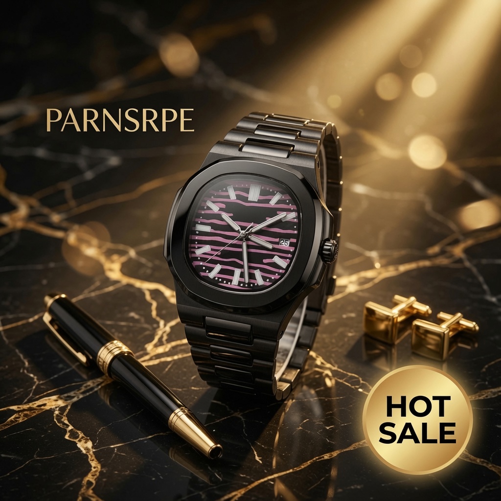 Vintage Fashion Complete - Orologio da polso da uomo in