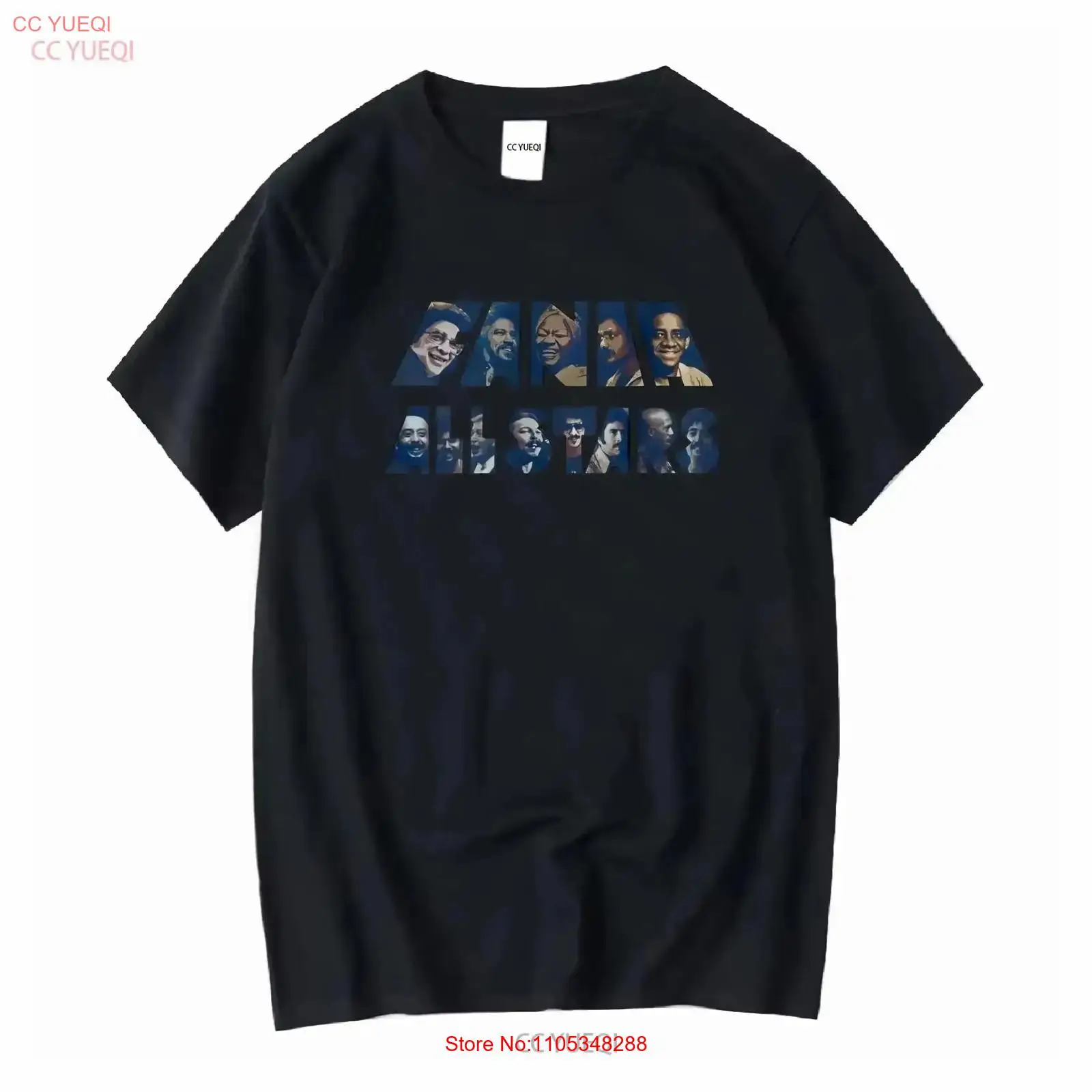 Vintage Fashion La - T-shirt Fania All Stars Salsa Camisetas