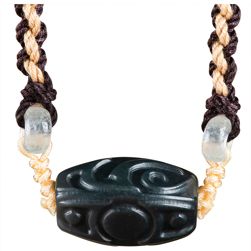 Vintage Fashion Jewelry - Collana con Ciondolo in Giada di