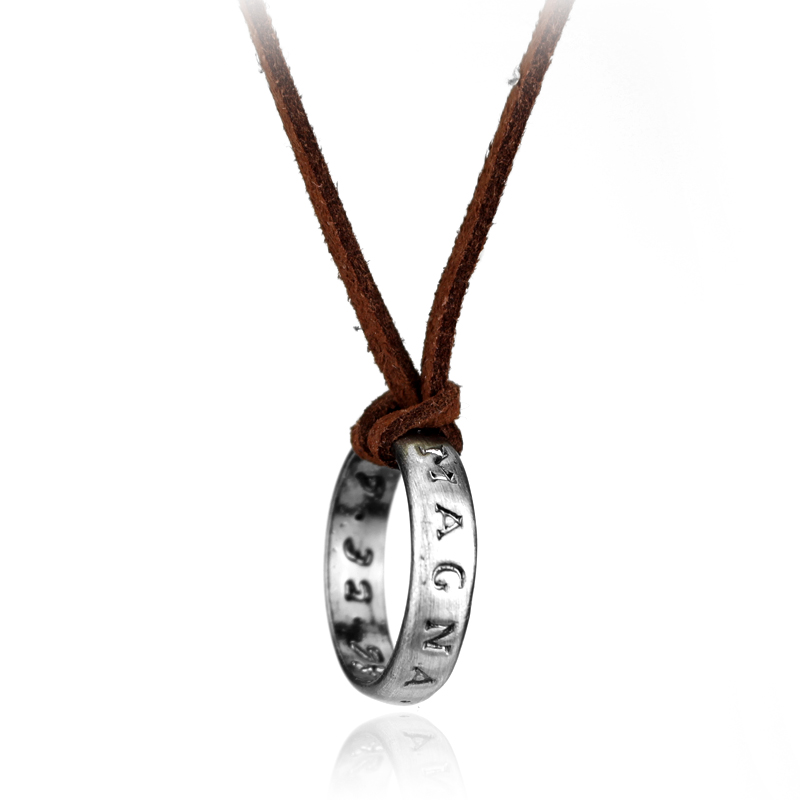 Vintage Fashion Jewelry - Collana con Anello a Catena in