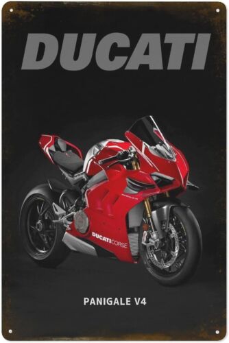 Vintage Fashion Posters - Targa in Metallo Panigale V4, Poster