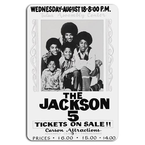 Vintage Fashion Posters - Poster del concerto dei Jackson 5