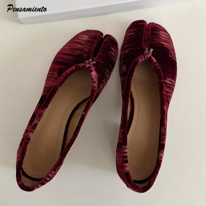 Vintage Fashion Aesthetic - Scarpe da Donna Stile Ballerina con