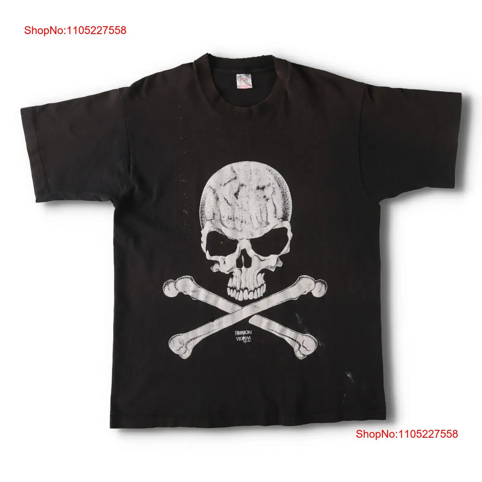 Vintage Fashion Victim - T-shirt con stampa motivo teschio VICTIM