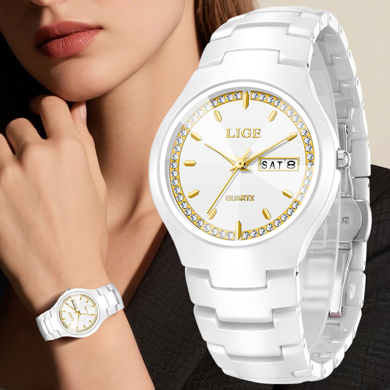 Orologio in ceramica LIGE, oro - Vintage Fashion Complete recensione e prezzo