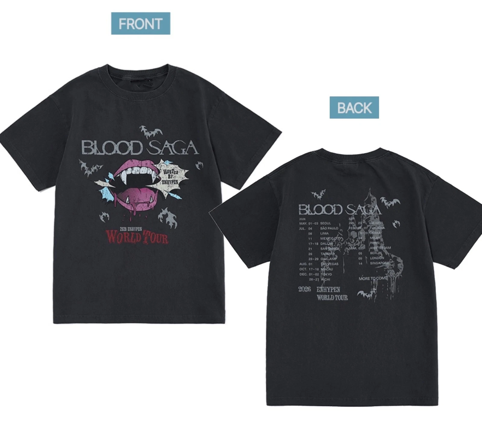 T-shirt Grafica 2026 Tour Conc - Retro Vintage Korean Fashion recensione e prezzo