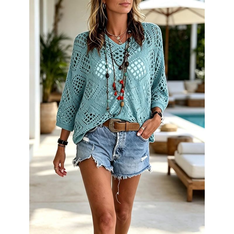 Top Copricostume da Donna all' - Crochet Top Boho recensione e prezzo