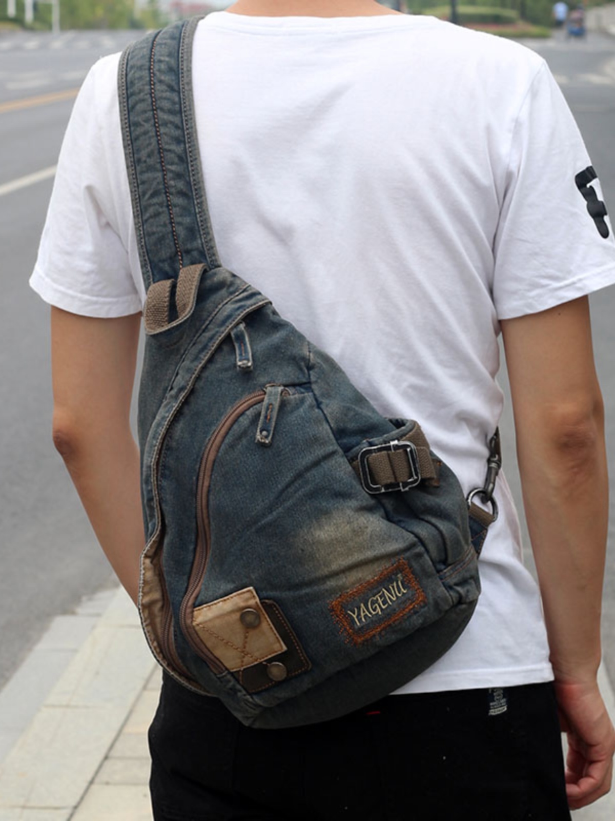 Borsa a Tracolla in Denim Retr - Retro Vintage Korean Fashion recensione e prezzo