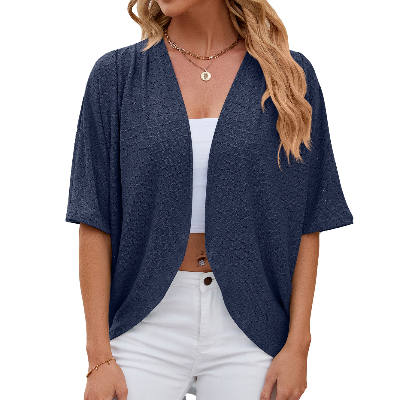 2024 elegante donna manica med - Crochet Top Boho recensione e prezzo