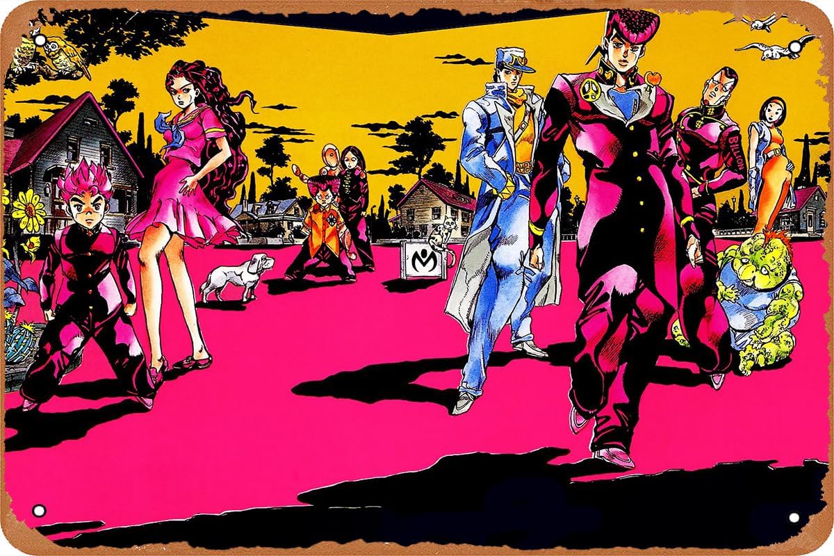 Poster anime JoJos Bizarre, ta - Vintage Fashion Posters recensione e prezzo