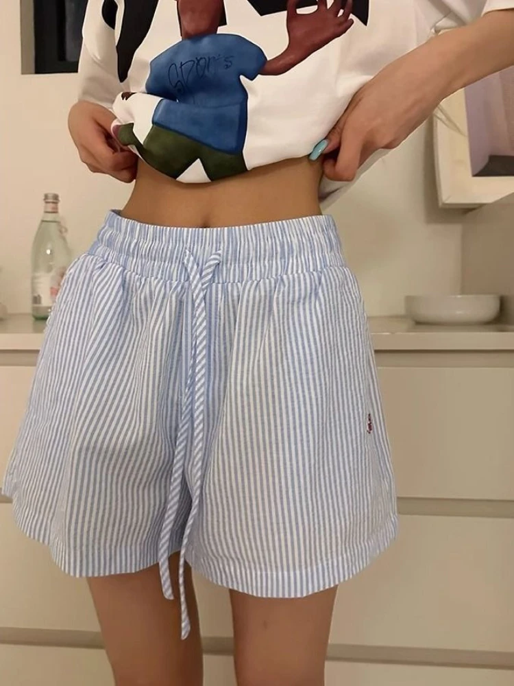 Pantaloncini a righe Y2k Capis - Retro Vintage Korean Fashion recensione e prezzo