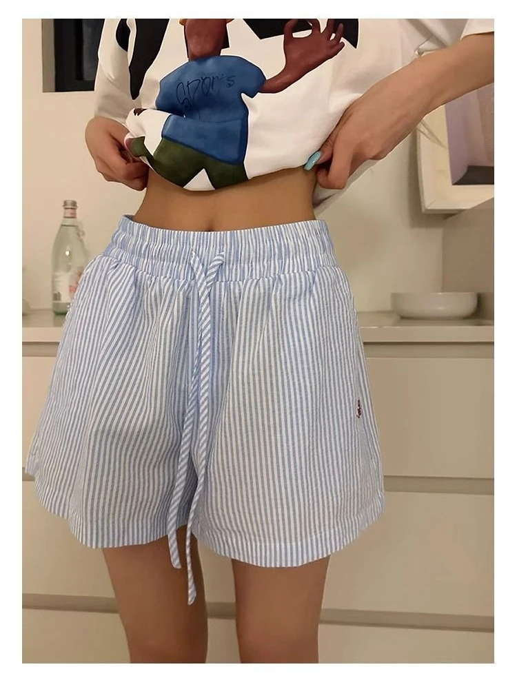 Pantaloncini a righe Y2k Capis - Retro Vintage Korean Fashion recensione e prezzo