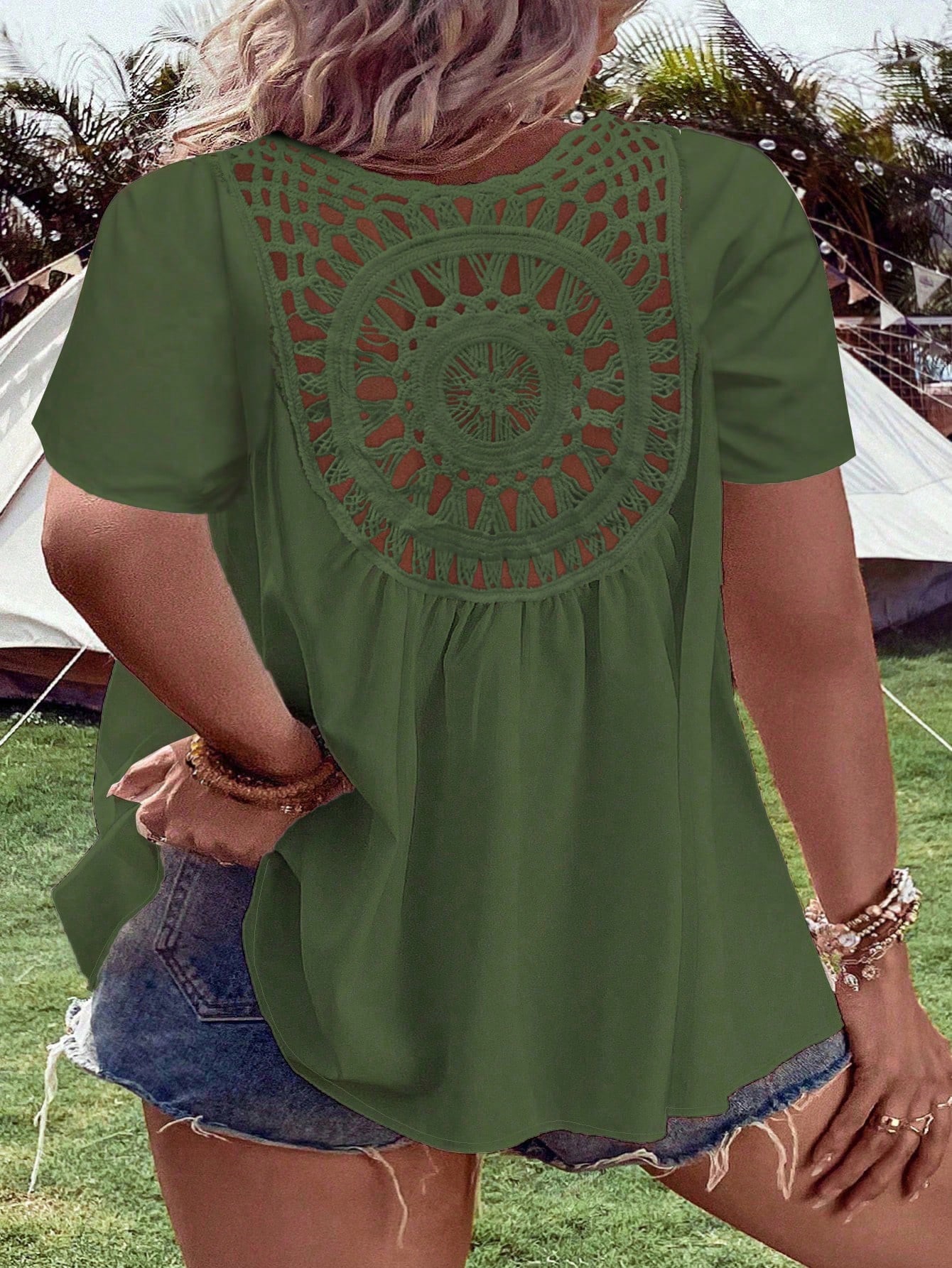 Camicetta da donna taglie fort - Crochet Top Boho recensione e prezzo