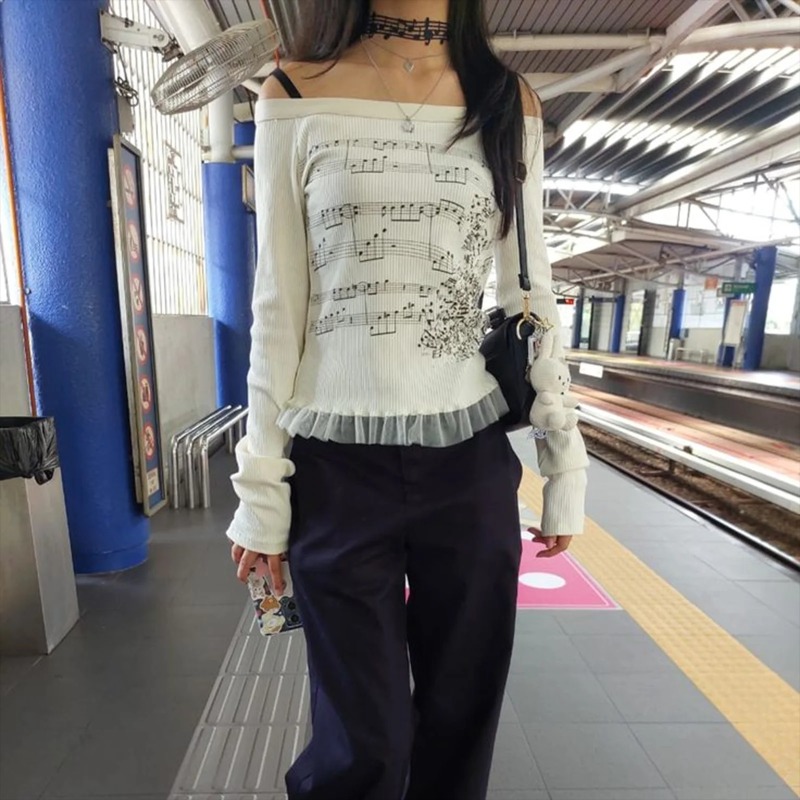 Autunno Y2K Harajuku Retro T-s - Retro Vintage Korean Fashion recensione e prezzo