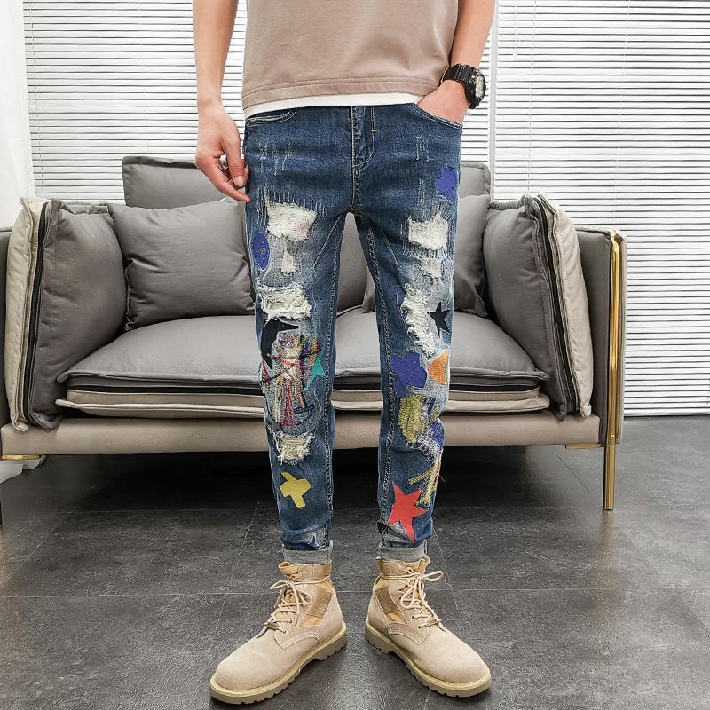 Jeans da uomo grafici Pantalon - Retro Vintage Korean Fashion recensione e prezzo