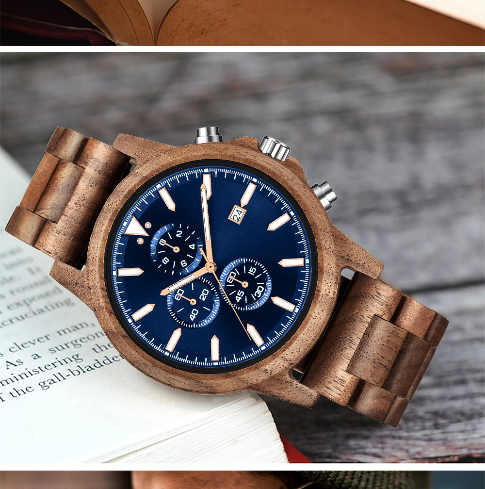Orologio in Legno da Uomo, Oro - Vintage Fashion Complete recensione e prezzo