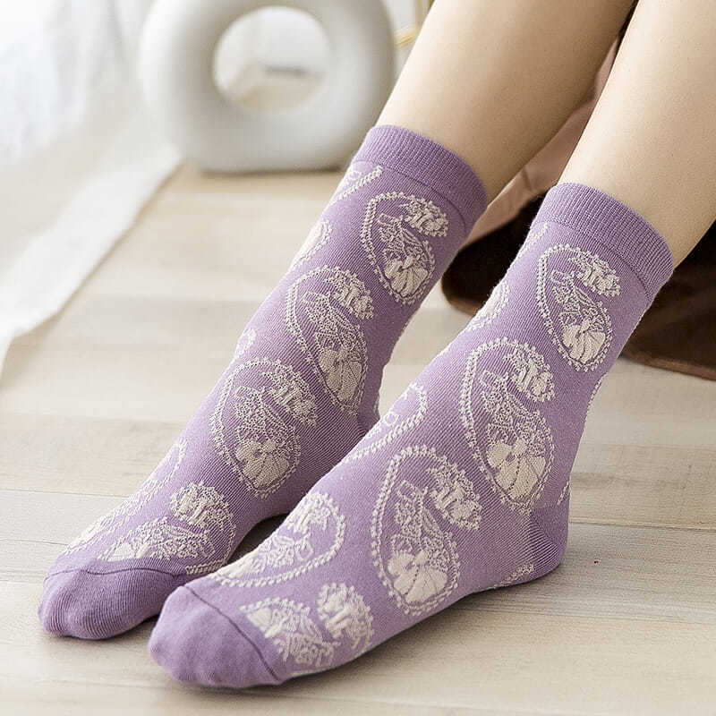 Calzini in cotone da donna con - Retro Vintage Korean Fashion recensione e prezzo