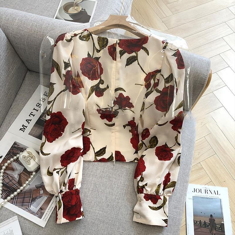 S-3XL Rose camicette per le do - Retro Vintage Korean Fashion recensione e prezzo