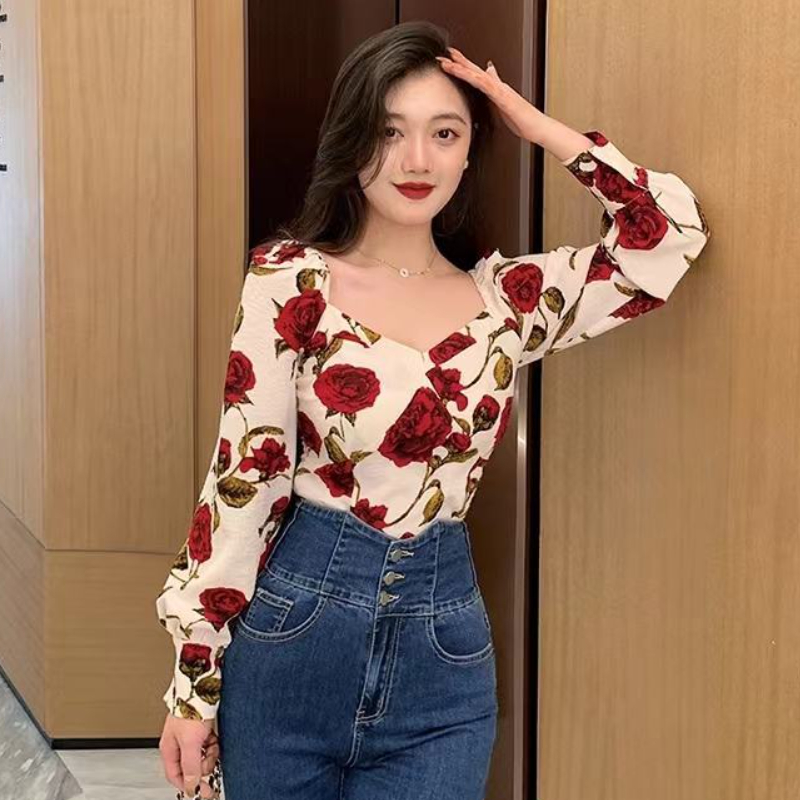 S-3XL Rose camicette per le do - Retro Vintage Korean Fashion recensione e prezzo